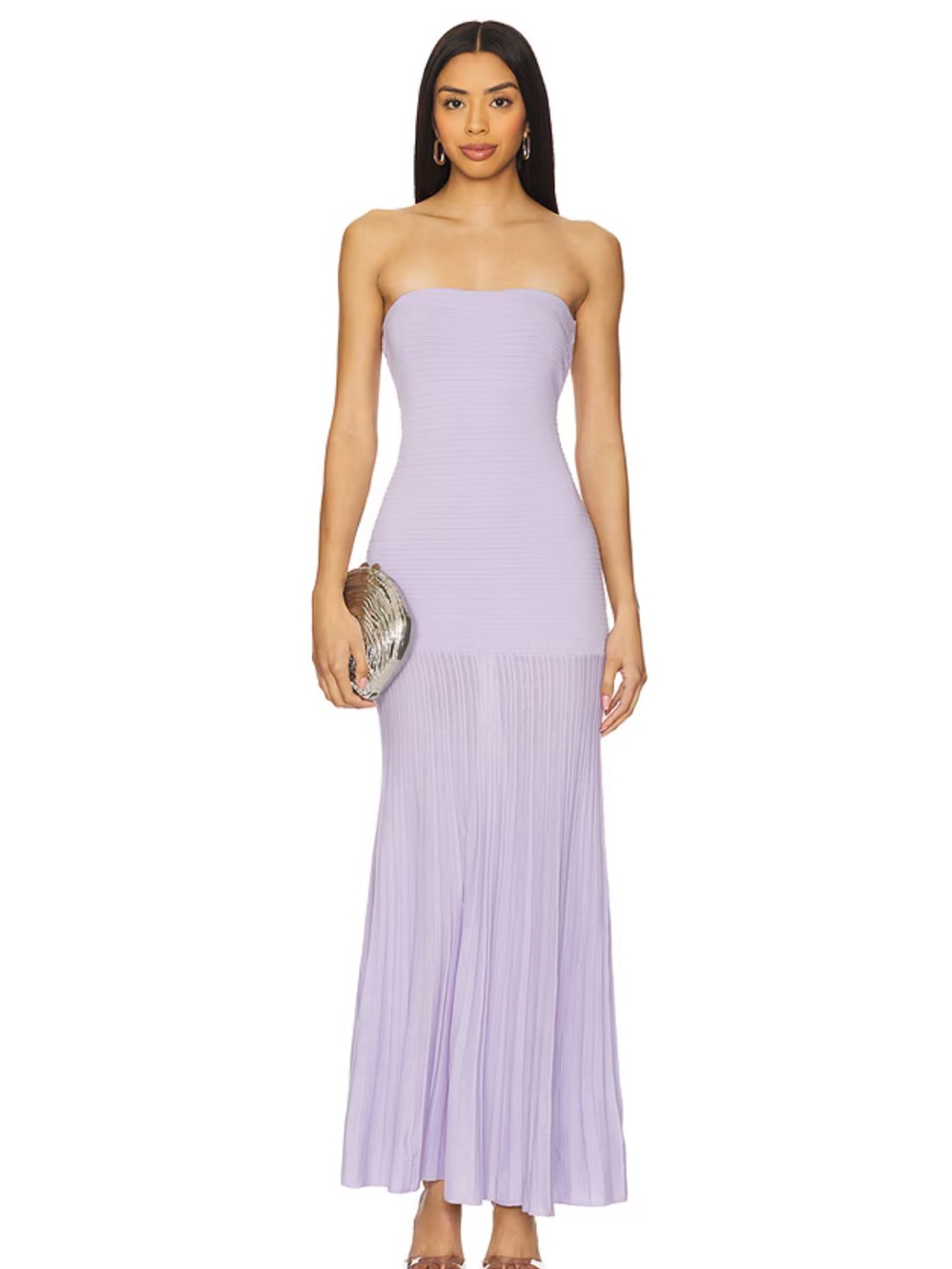 Line & Dot Arlo Tube Dress in Lilac